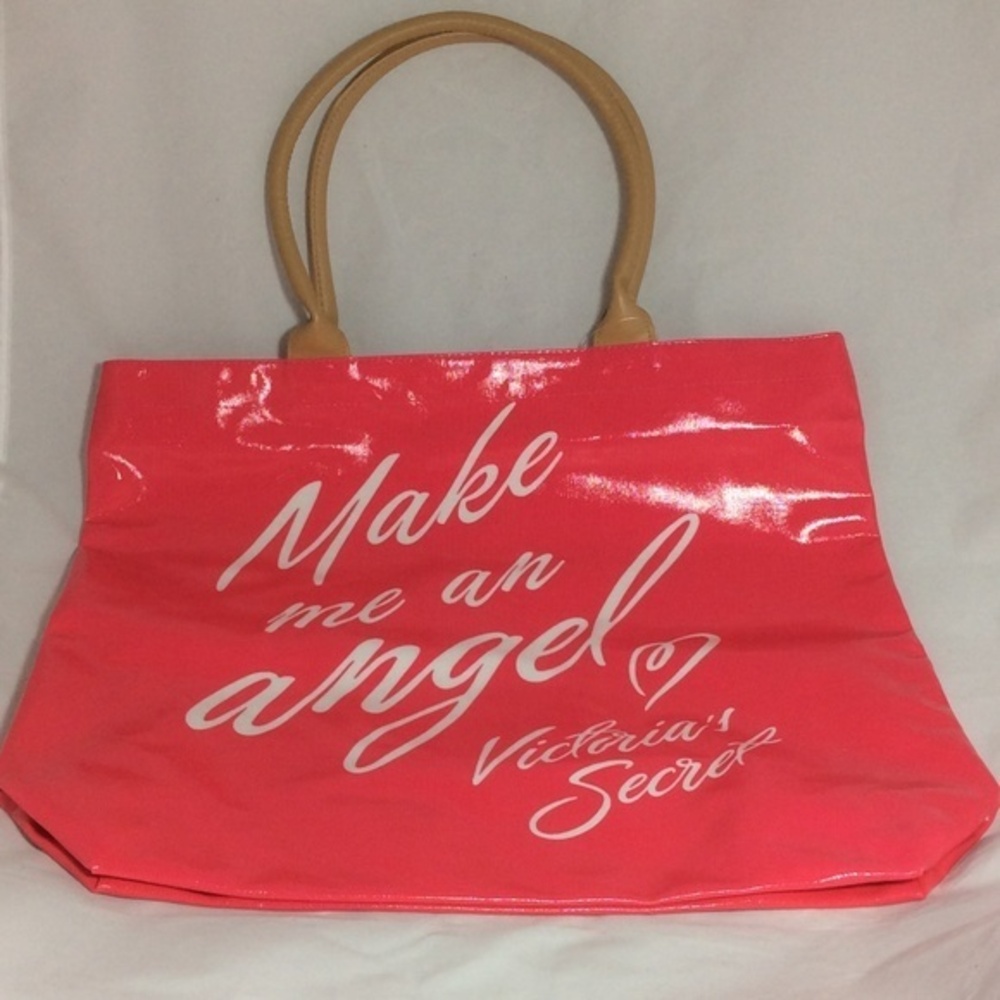 NWT Victoria's Secret Neon Pink Angel Tote…